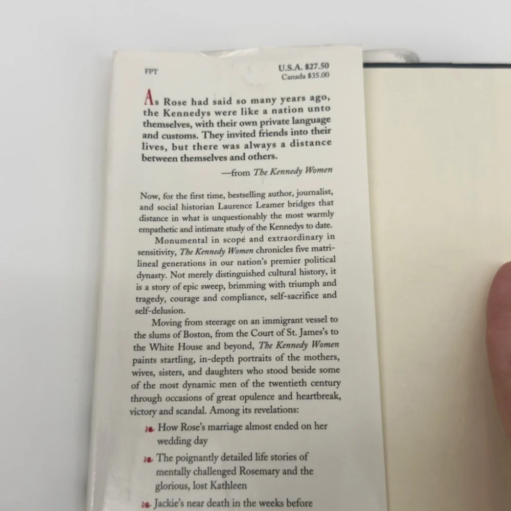 The Kennedy Women Laurence Leamer Hardcover 1994 First Edition History Biography
